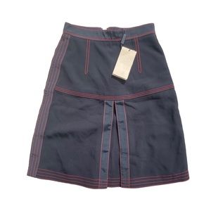 ‼️SOLD‼️Burberry Black/Red Contrast Stitching Skirt